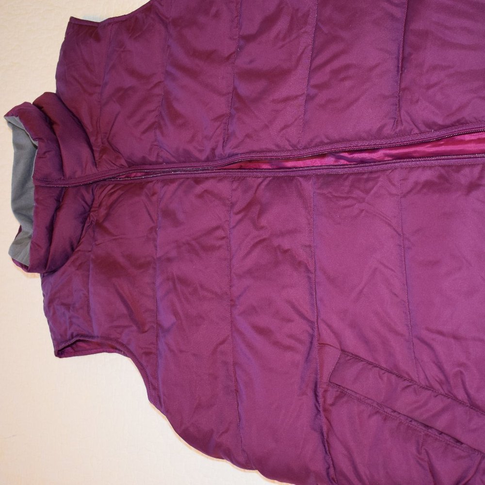 Purple 2X Lands End Down Puffer Vest